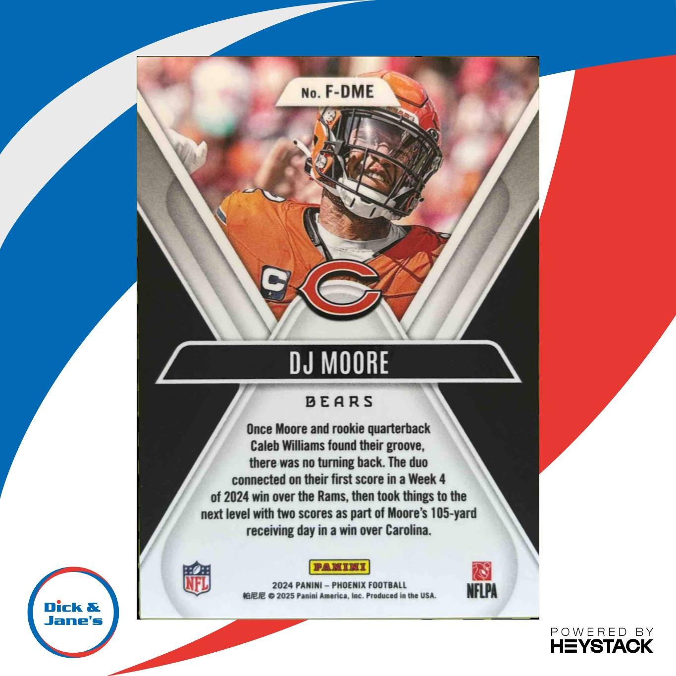 2024 Panini Phoenix DJ Moore Flex #F-DME Chicago Bears - Sports Cards