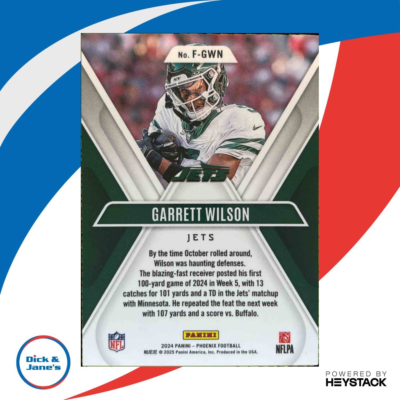 2024 Panini Phoenix Garrett Wilson Flex #F-GWT New York Jets - Sports Cards