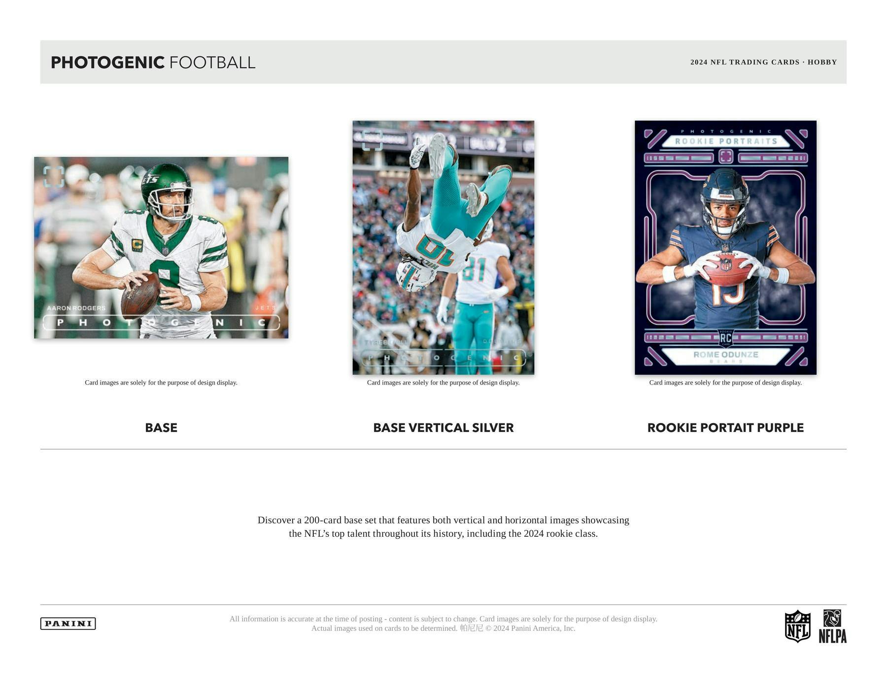 2024 Panini Photogenic Football Hobby Box (1 Auto) Debut Edition - NFL Hobby Box