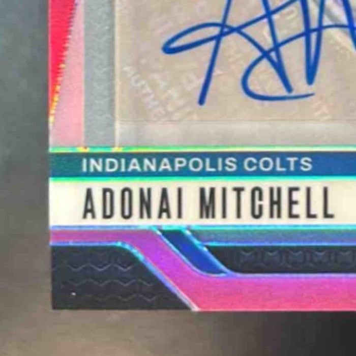 2024 Panini Prizm Adonai Mitchell Auto Pink #303 RC Indianapolis Colts - Sports Cards