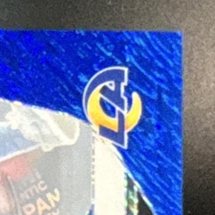 2024 Panini Prizm Blake Corum Auto Blue Shimmer /25 #308 RC Los Angeles Rams - Sports Cards