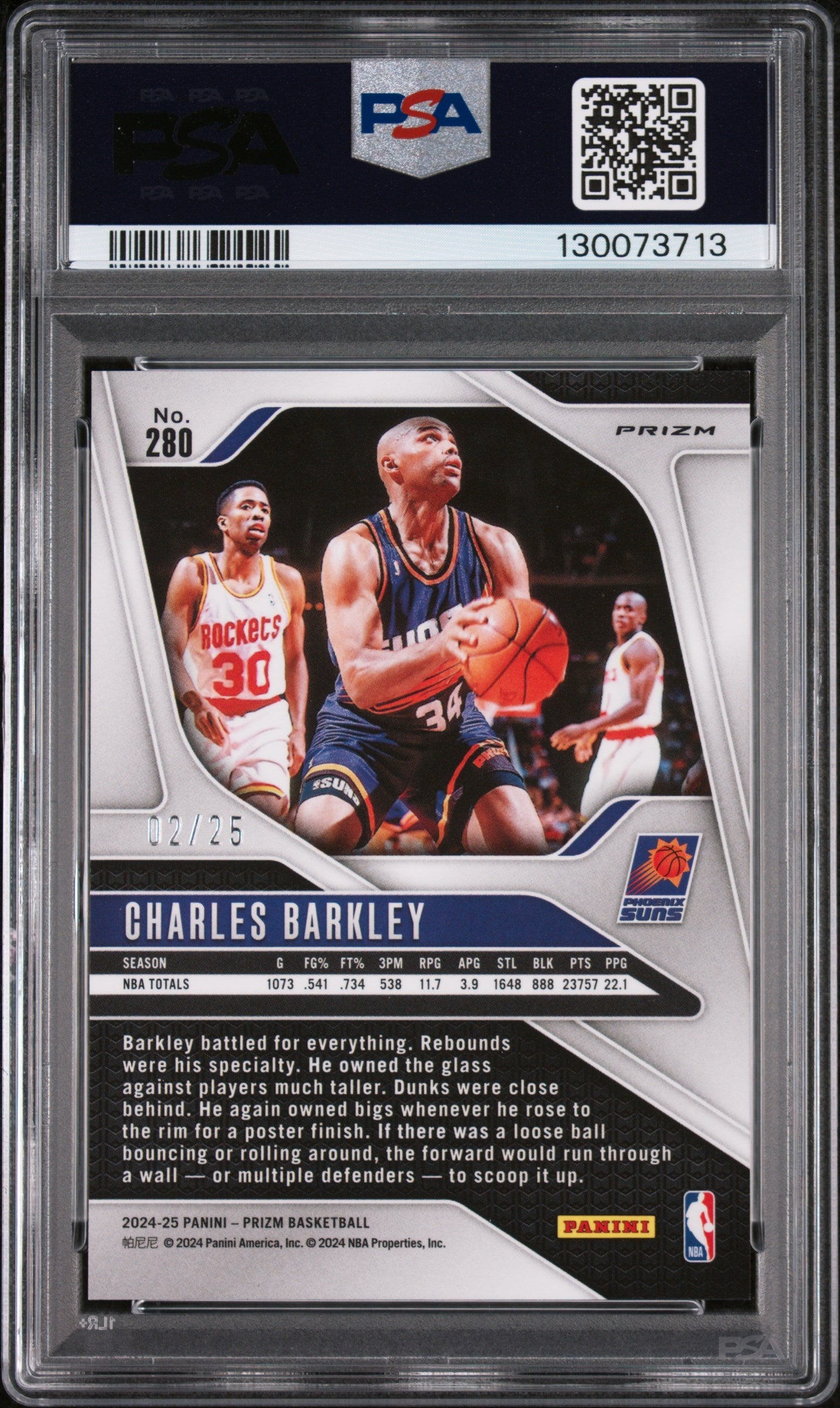 2024 Panini Prizm Charles Barkley Green Pulsar #280 PSA 10 - Graded Sports Cards