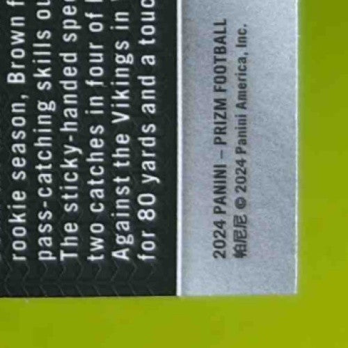 2024 Panini Prizm Chase Brown Black and White Checker #60 Cincinnati Bengals Sports Cards