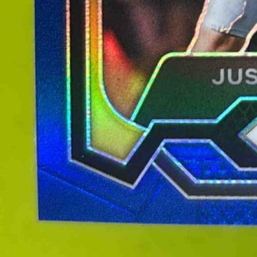 2024 Panini Prizm Collegiate Draft Picks Justin Herbert Blue /199 #69 Ducks - Sports Cards