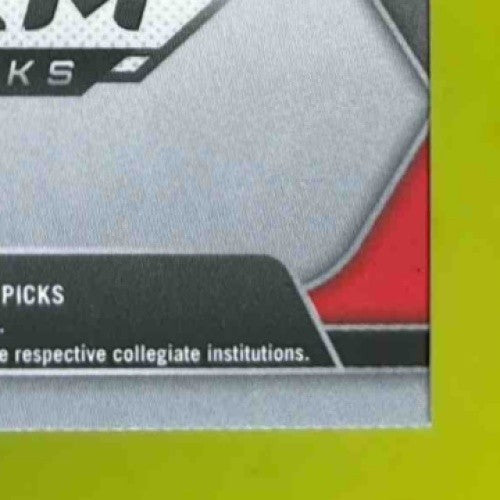 2024 Panini Prizm Collegiate Draft Picks Nelson Ceaser Pick Auto Orange Wave - Sports Cards