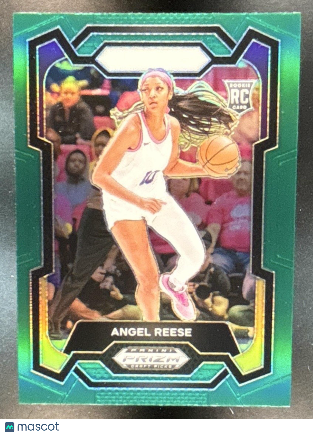 2024 Panini Prizm Draft Picks Collegiate Angel Reese Green #38 RC LSU Tigers - Sports Cards