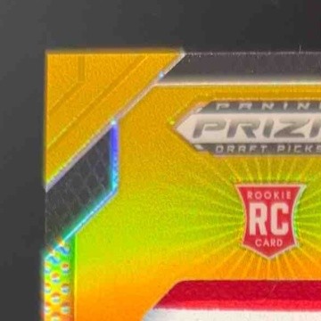 2024 Panini Prizm Draft Picks Jumbo Rookie Patch Autographs Gold Cade Stover /10 - Sports Cards