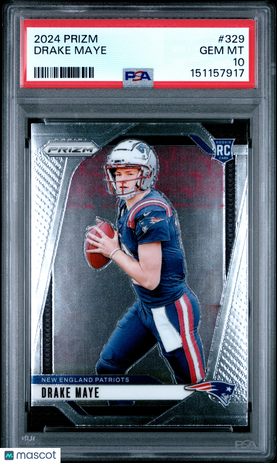 2024 Panini Prizm Drake Maye #329 PSA 10 - Graded Sports Cards