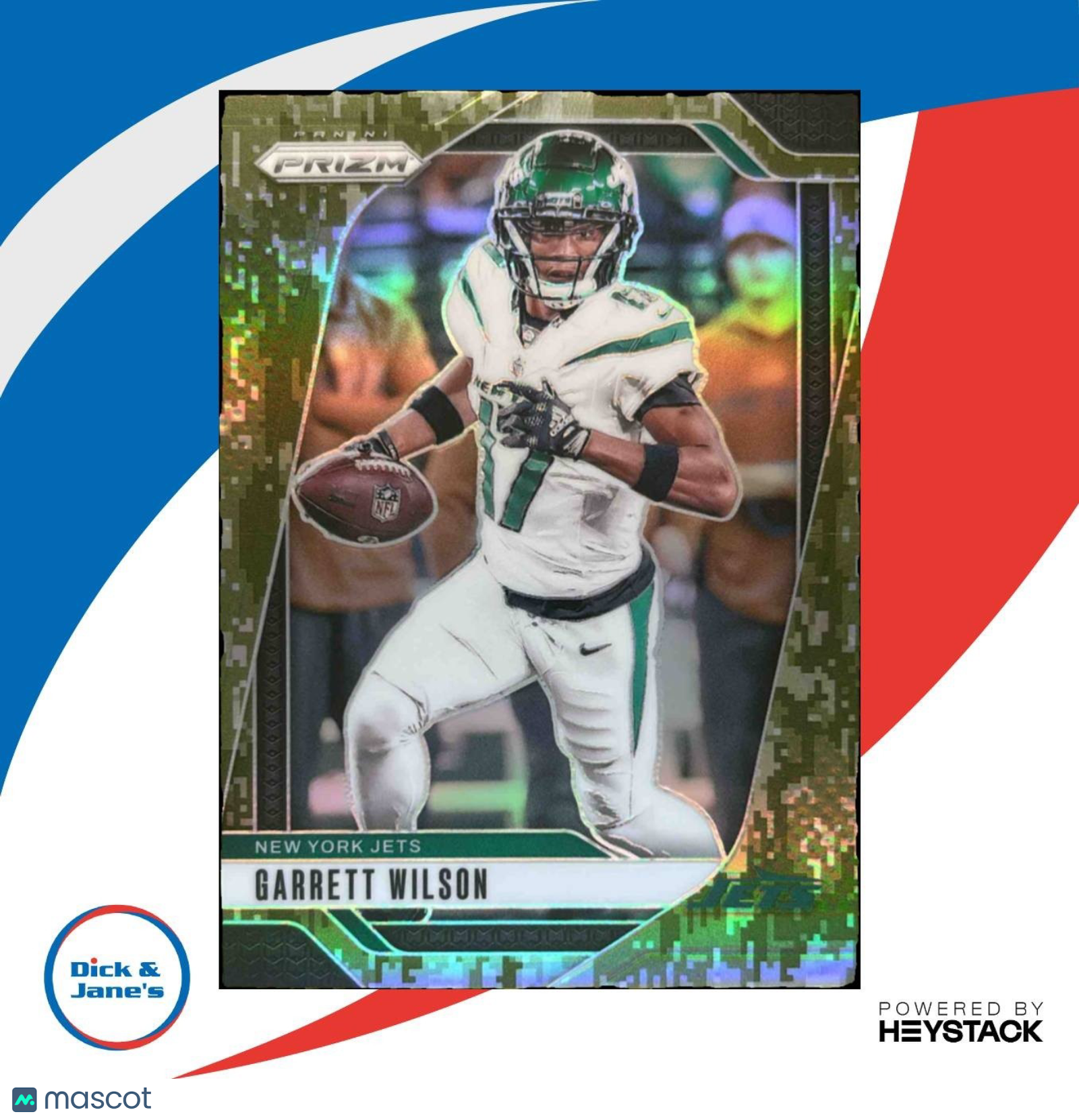 2024 Panini Prizm Garrett Wilson Forest Camo 7/15 #224 New York Jets - Sports Cards