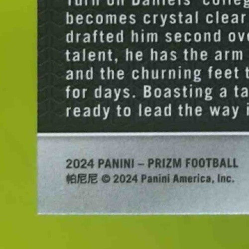 2024 Panini Prizm Jayden Daniels Lazer #347 RC Washington Commanders - Sports Cards