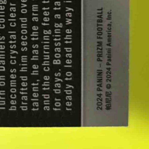 2024 Panini Prizm Jayden Daniels Orange Lazer #347 RC Washington Commanders - Sports Cards