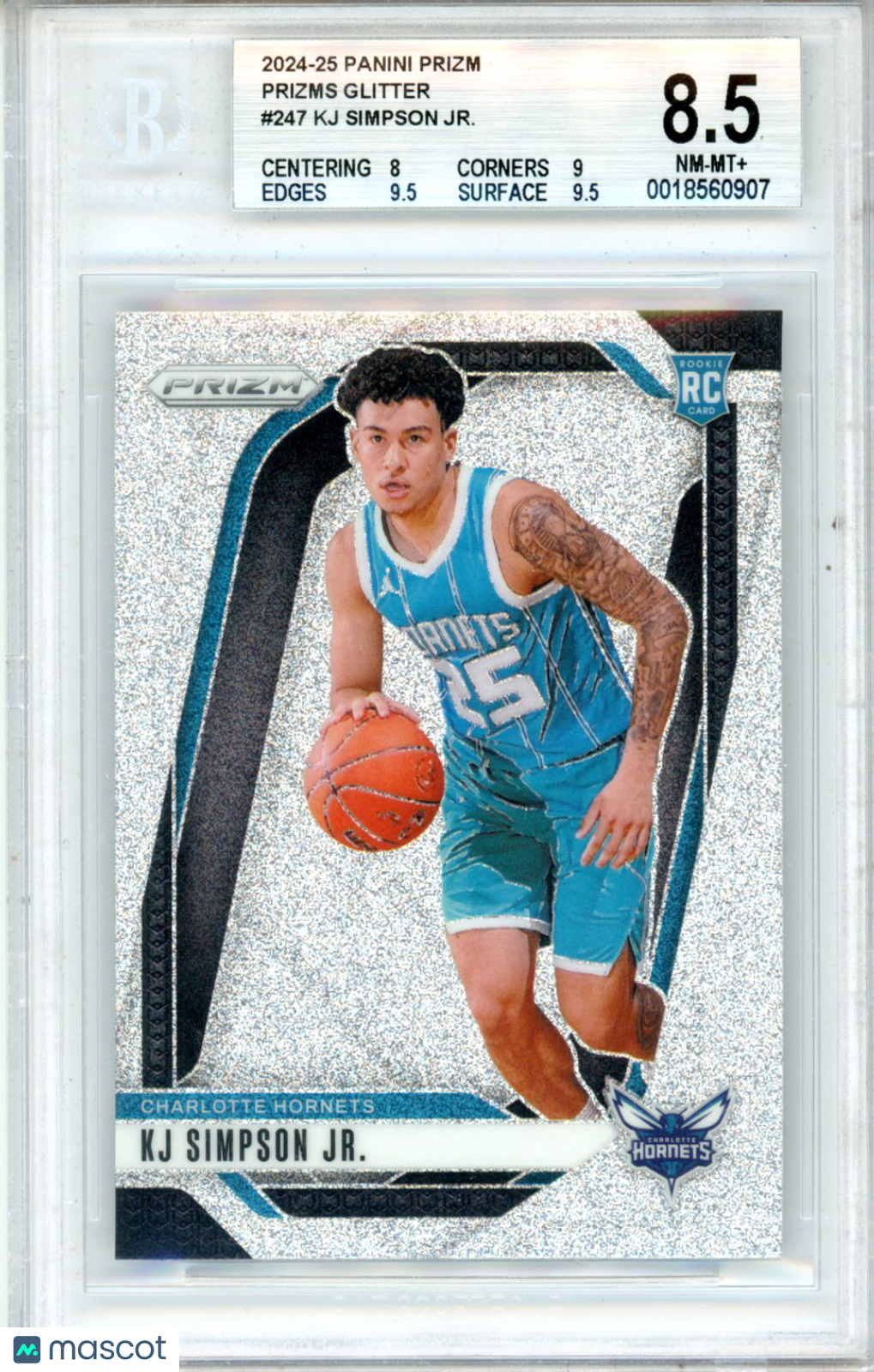 2024 Panini Prizm KJ Simpson Jr. #247 BGS 8.5 - Graded Sports Cards