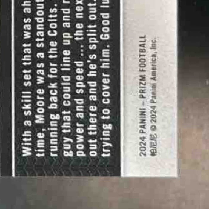 2024 Panini Prizm Lenny Moore Gold Shimmer 1/10 #296 BOOK END - Sports Cards