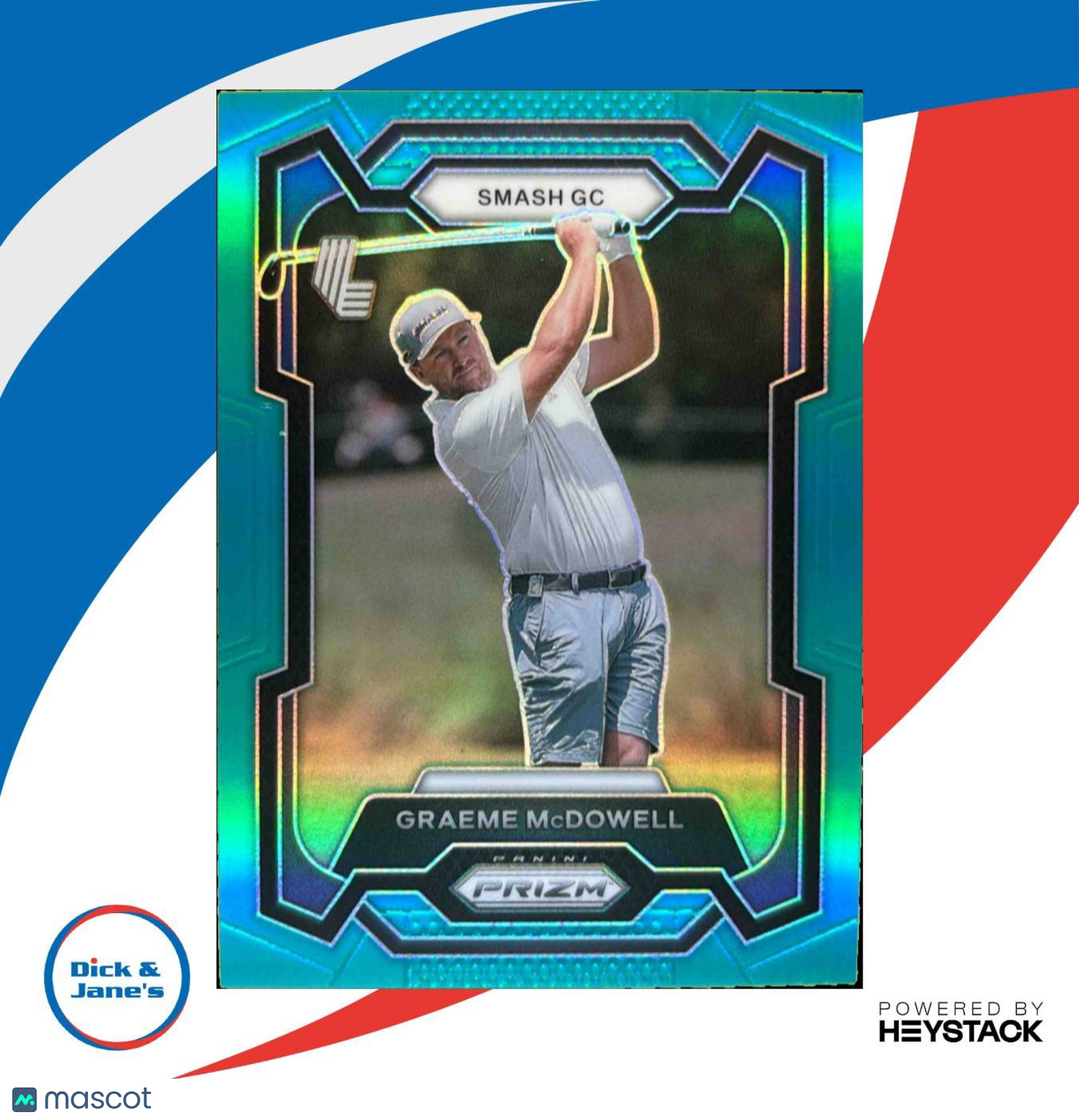 2024 Panini Prizm LIV Golf Graeme McDowell Teal 140/199 #17 Smash GC Sports Cards