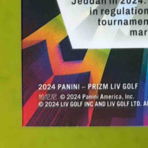 2024 Panini Prizm LIV Jason Kokrak Kaleidoscopic Green Prizms 18/18 #14 Smash GC Sports Cards