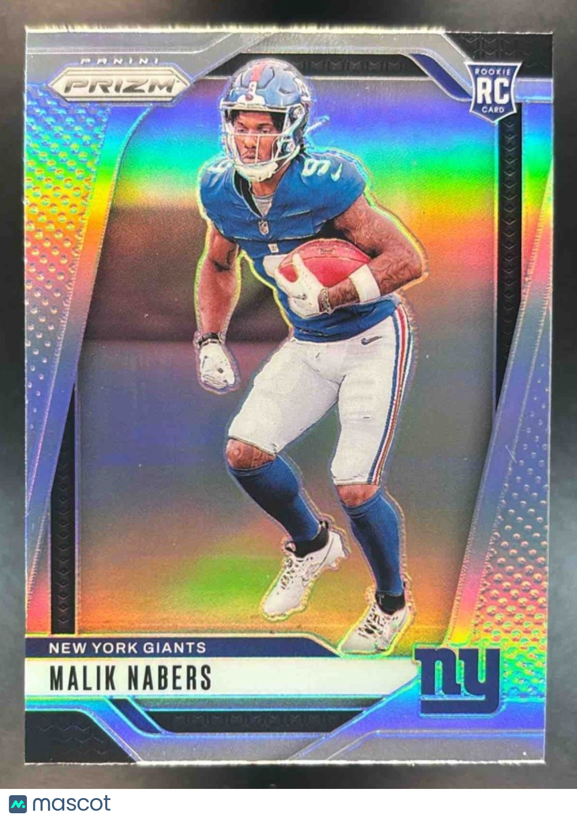 2024 Panini Prizm Malik Nabers Silver #370 RC New York Giants - Sports Cards