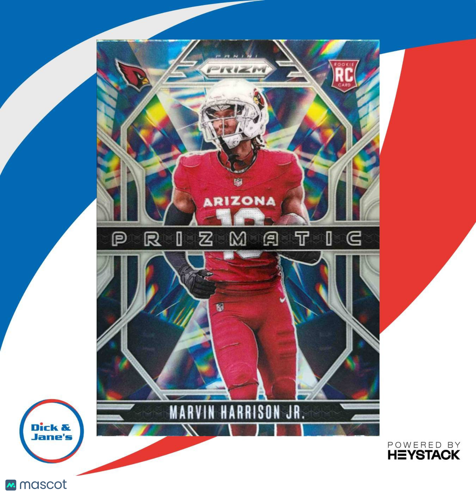 2024 Panini Prizm Marvin Harrison Jr. Prizmatic #12 RC Arizona Cardinals - Sports Cards
