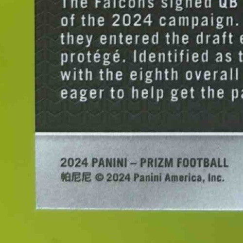 2024 Panini Prizm Michael Penix Jr. Lazer #378 RC Atlanta Falcons - Sports Cards