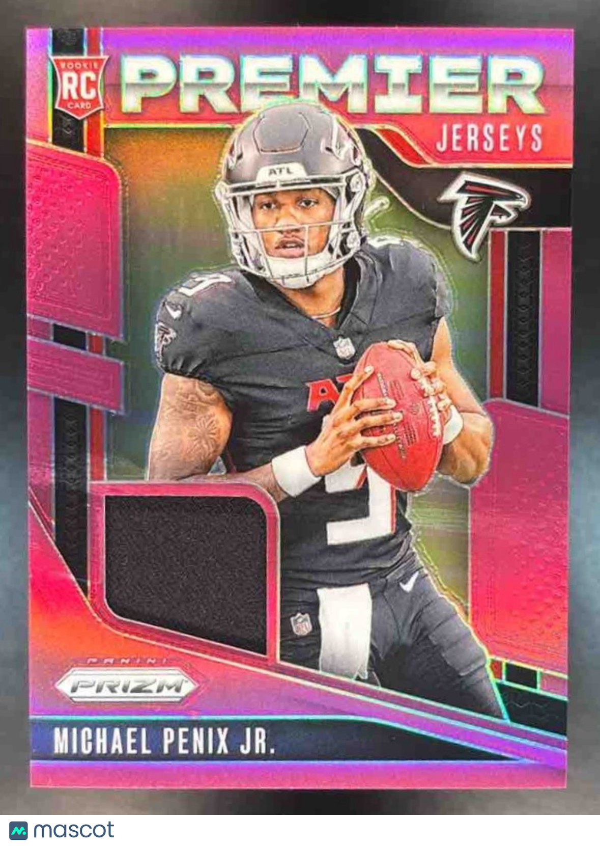 2024 Panini Prizm Michael Penix Jr. Premier Jerseys Pink MEM RC Atlanta Falcons - Sports Cards