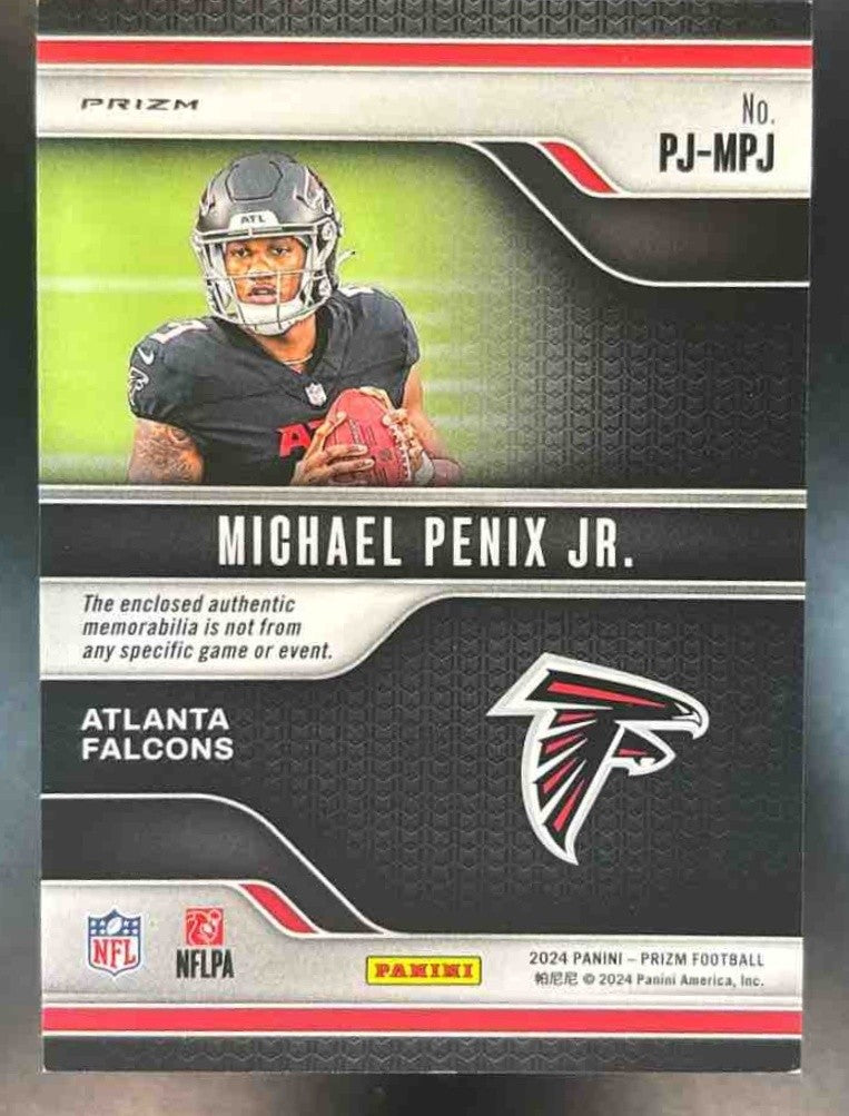 2024 Panini Prizm Michael Penix Jr. Premier Jerseys Pink MEM RC Atlanta Falcons - Sports Cards