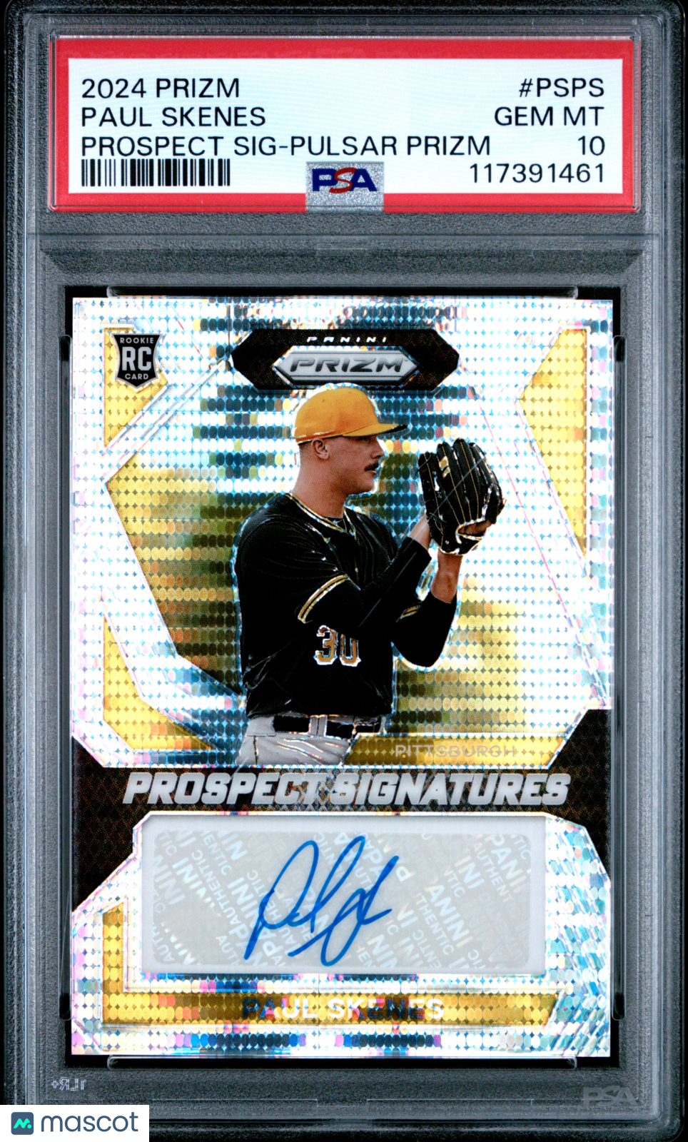 2024 Panini Prizm Prospect Signatures Paul Skenes Pulsar PSA 10 GEM MINT ROOKIE - Graded Sports Cards