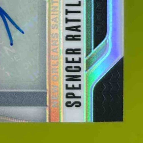 2024 Panini Prizm Spencer Rattler Auto Silver #388 RC New Orleans Saints - Sports Cards
