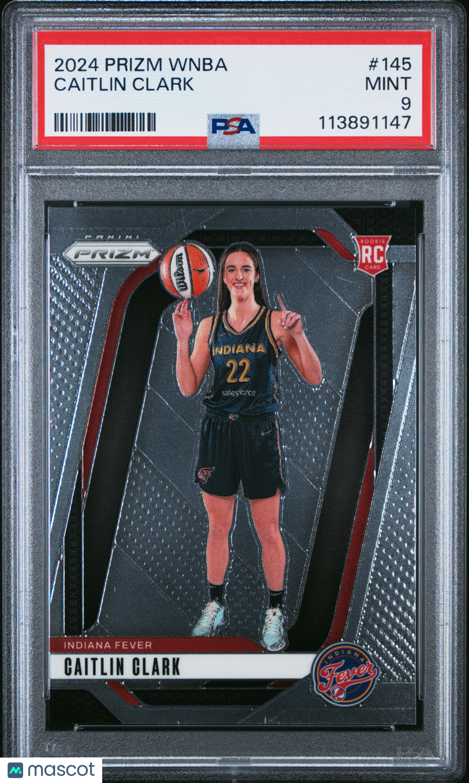 2024 Panini Prizm WNBA Caitlin Clark #145 PSA 9 - Graded Sports Cards