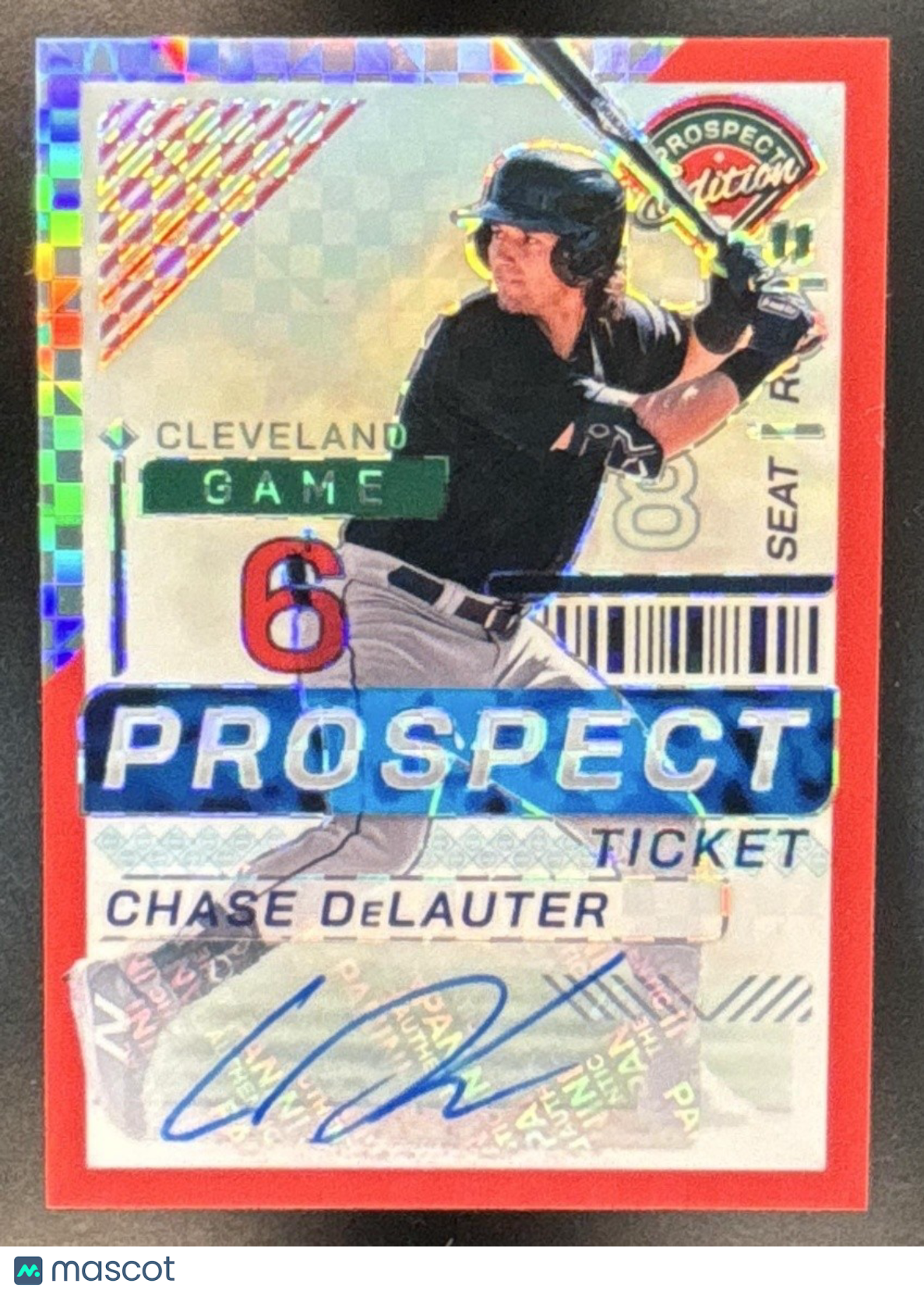 2024 Panini Prospect Edition Chase DeLauter Signatures Red Power /99 #14 Auto - Sports Cards
