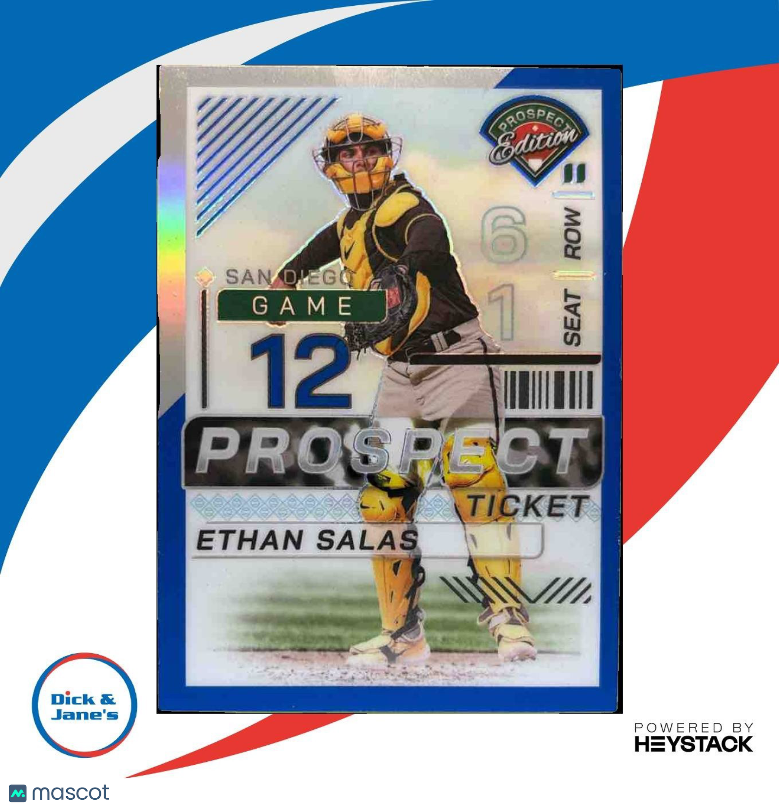 2024 Panini Prospect Edition Ethan Salas Blue /149 #195 San Diego Padres - Sports Cards