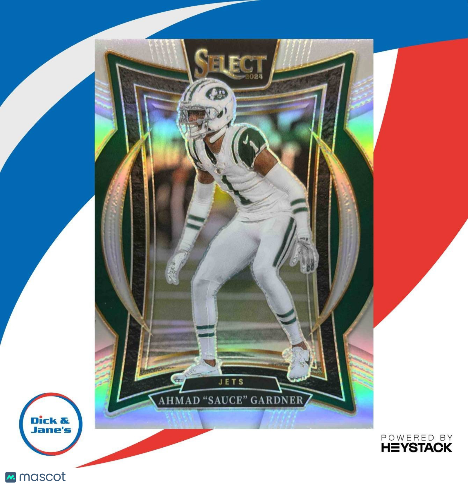 2024 Panini Select Ahmad ’Sauce’ Gardner Silver Prizm #93 New York Jets - Sports Cards