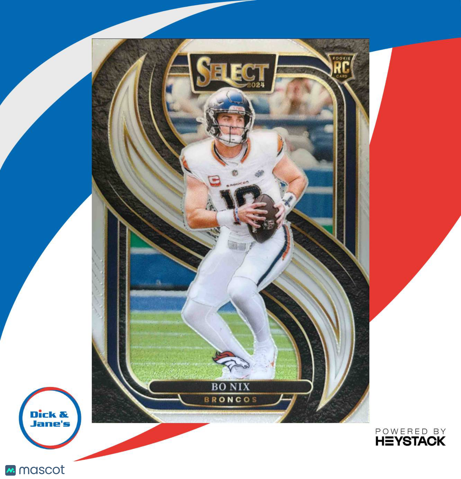 2024 Panini Select Bo Nix Premier #117 RC Denver Broncos - Sports Cards
