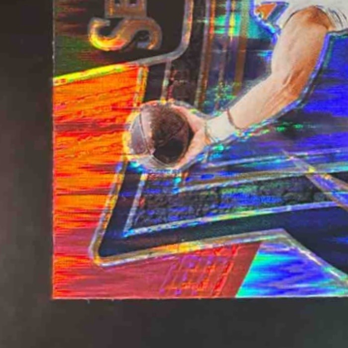 2024 Panini Select Bo Nix Red and Yellow Prizm Shock #30 RC Denver Broncos - Sports Cards