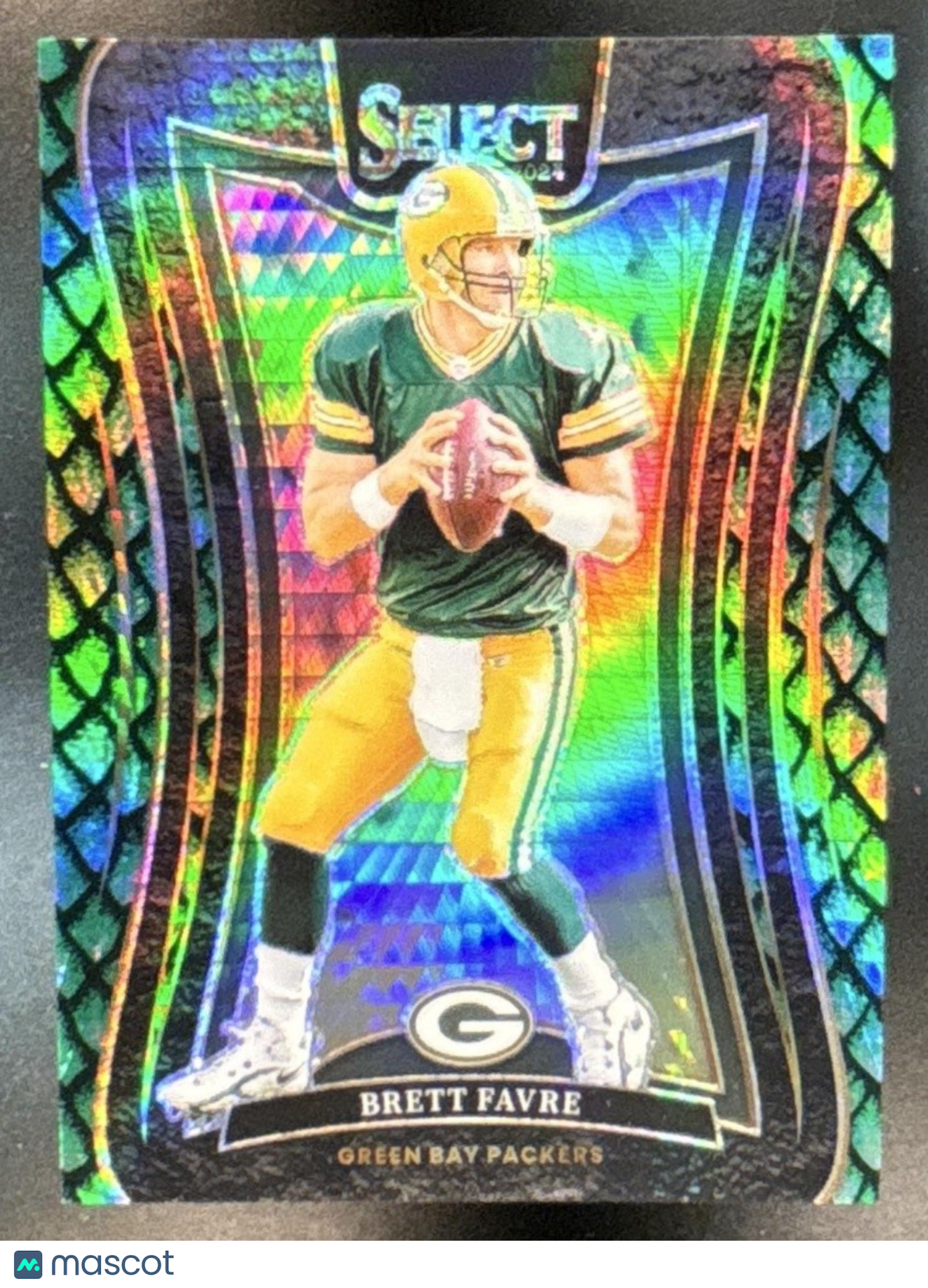 2024 Panini Select Brett Favre Dragon Scale Prizm 11/81 #311 Green Bay Packers - Sports Cards