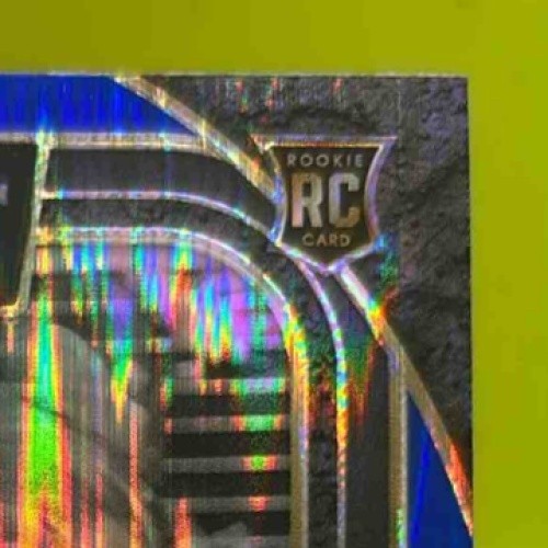 2024 Panini Select Brock Bowers Premier Red and Blue Prizm Shock #118 RC Raiders - Sports Cards