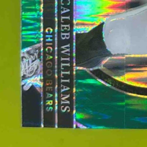 2024 Panini Select Caleb Williams Green and Yellow Prizm Shock #216 RC Bears - Sports Cards