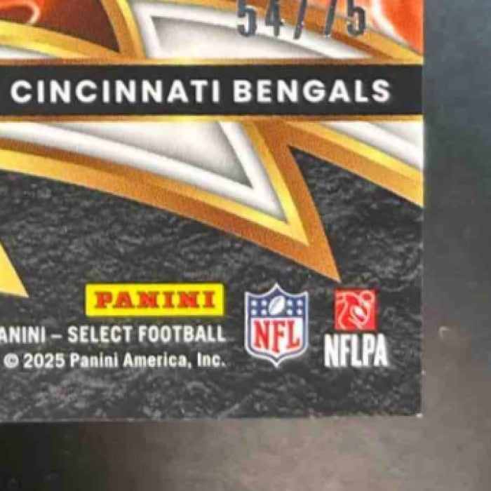 2024 Panini Select Ja’Marr Chase Sparks White Prizm /75 MEM Cincinnati Bengals - Sports Cards