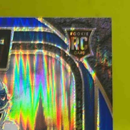 2024 Panini Select Malik Nabers Premier Black and Red Prizm Shock #116 RC Giants - Sports Cards