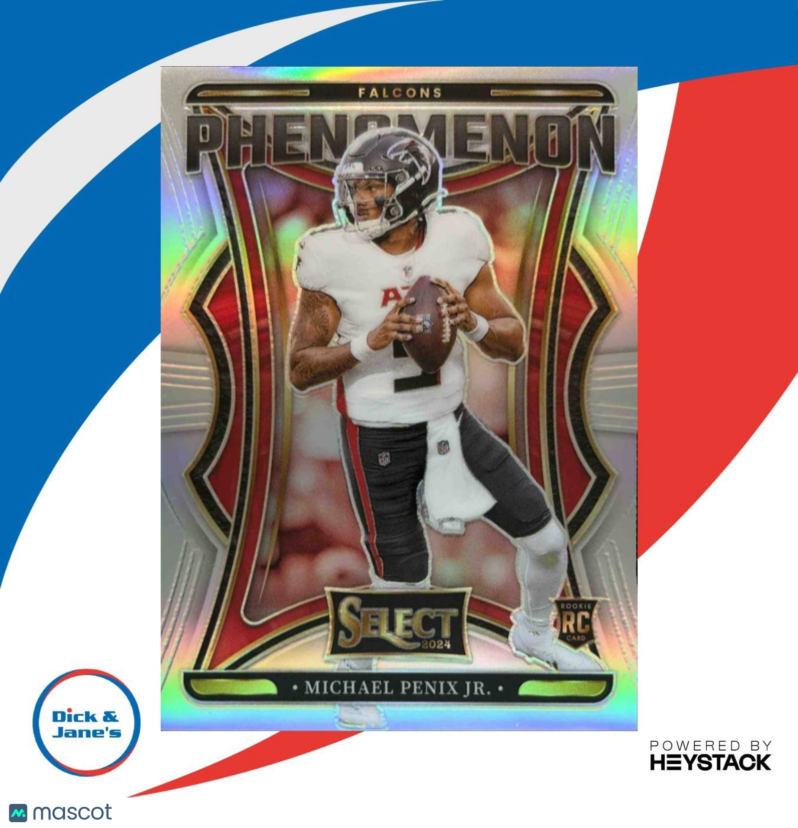 2024 Panini Select Michael Penix Jr. Phenomenon Prizm #5 RC Atlanta Falcons - Sports Cards
