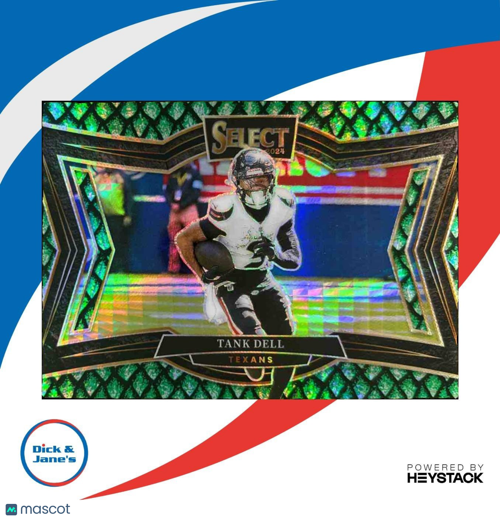 2024 Panini Select Tank Dell Field Dragon Scale Prizm 2/70 #494 Houston Texans - Sports Cards