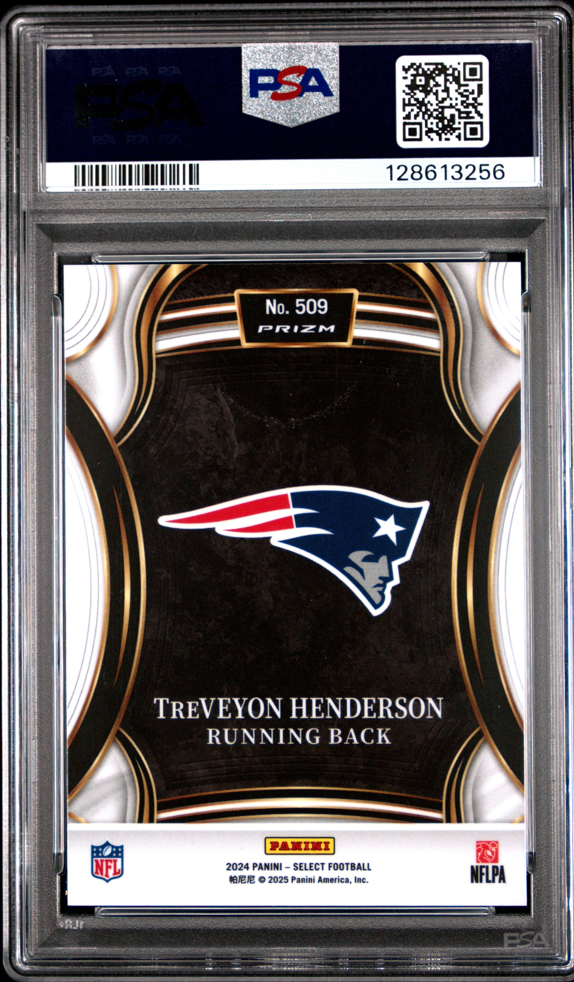2024 Panini Select Treveyon Henderson #509 PSA 10 - Graded Sports Cards