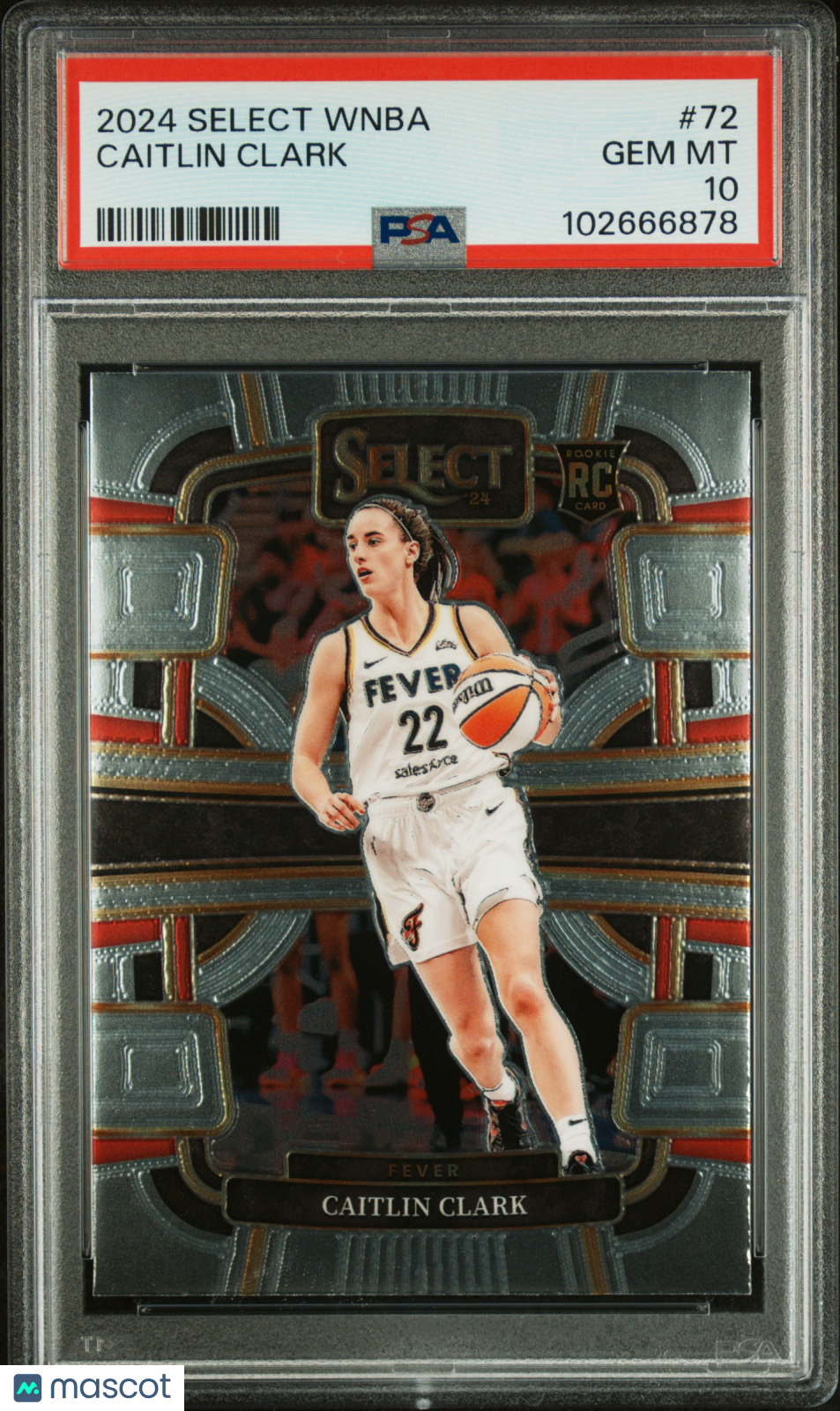 2024 Panini Select WNBA Caitlin Clark Rookie #72 PSA 10 GEM MINT Indiana Fever - Graded Sports Cards