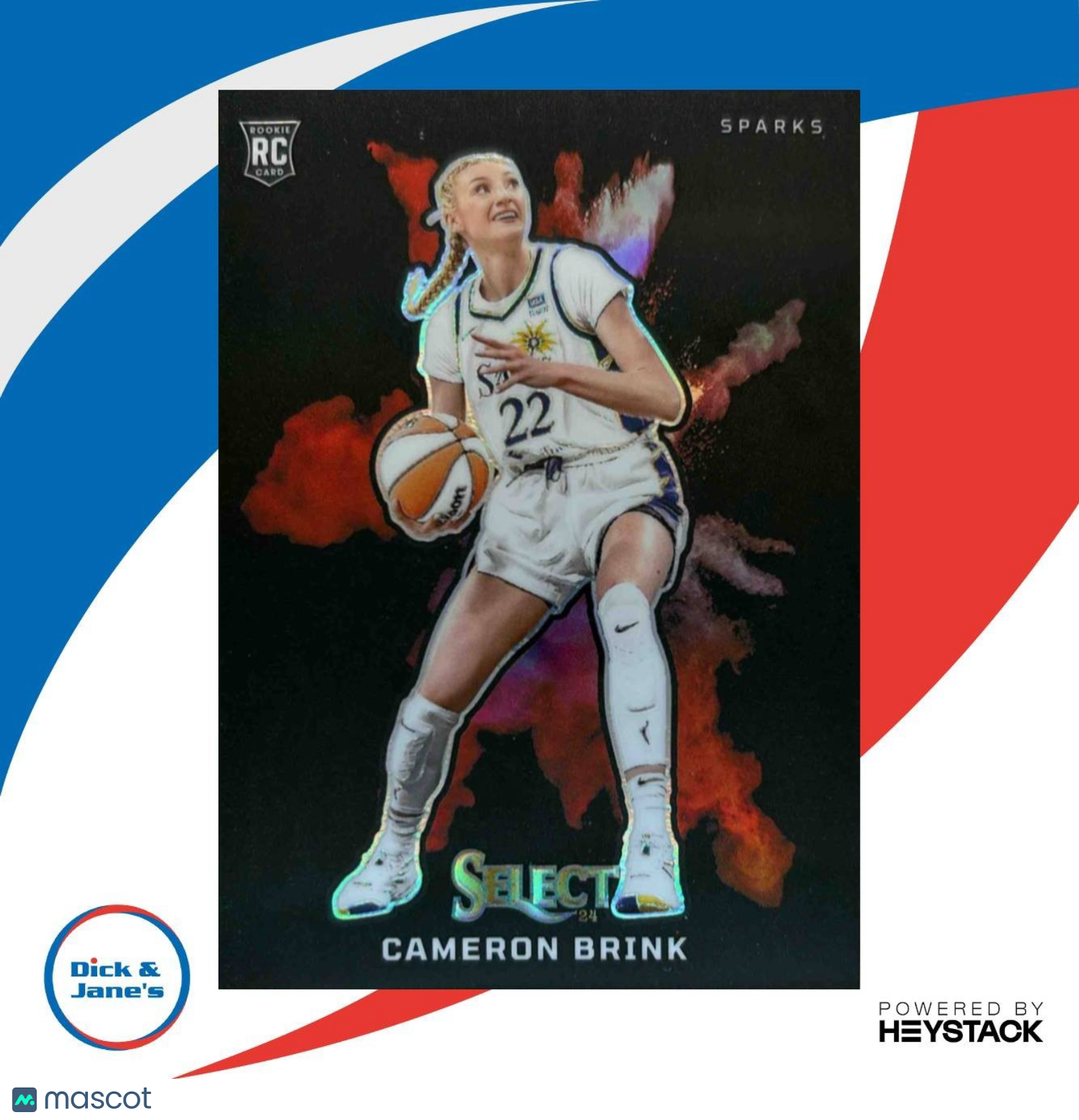 2024 Panini Select WNBA Cameron Brink Color Blast SSP Black #6 Sparks - Sports Cards