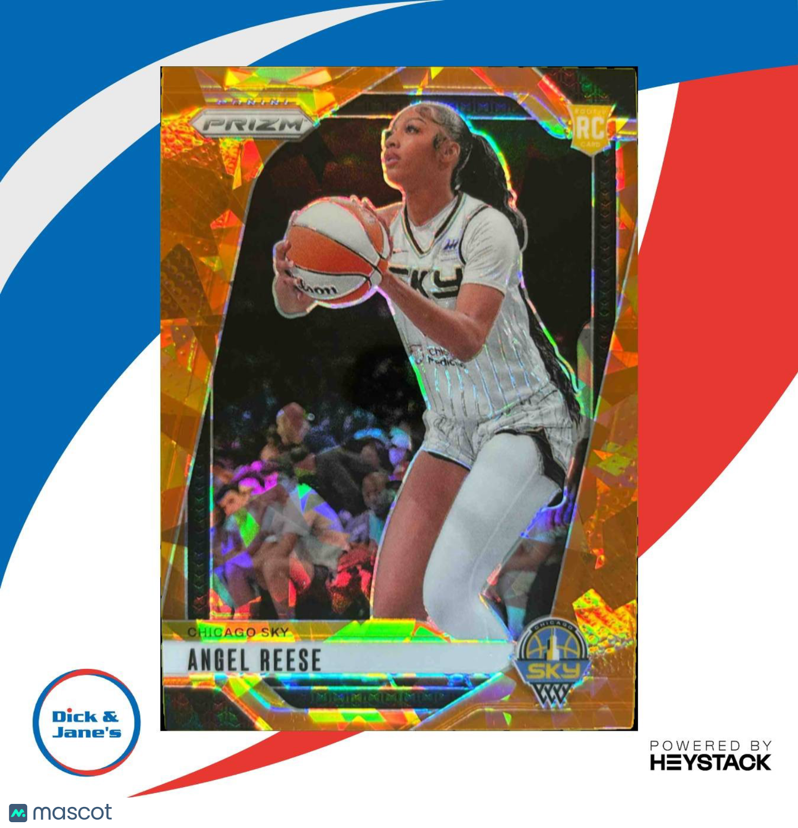 2024 Panini WNBA Prizm Angel Reese Orange Ice #10 Rookie Card Chicago Sky Sports Cards