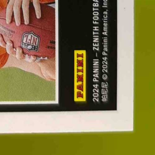 2024 Panini Zenith Bo Nix 2nd Down Purple 50/50 #109 RC Denver Broncos - Sports Cards