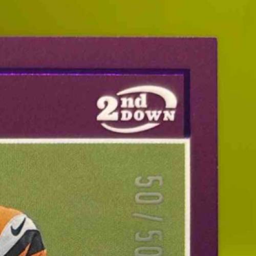 2024 Panini Zenith Bo Nix 2nd Down Purple 50/50 #109 RC Denver Broncos - Sports Cards