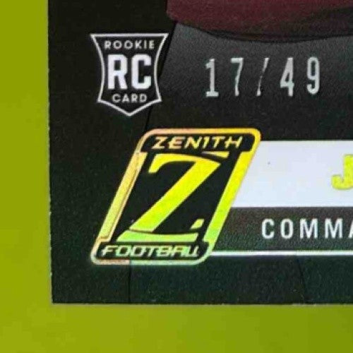 2024 Panini Zenith Jayden Daniels Turning Pro Memorabilia Prime 17/49 #TPM-JDS - Sports Cards