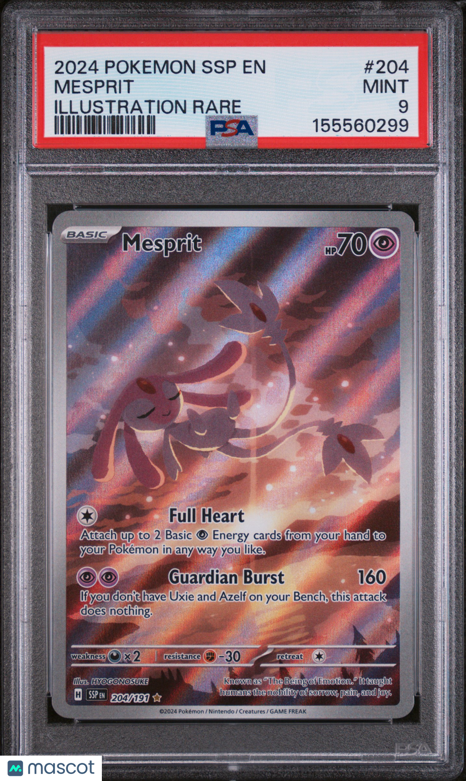 2024 Pokemon Surging Sparks Mesprit #204 Illustration