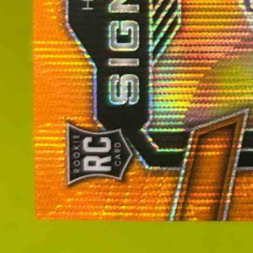 2024 Prizm Collegiate Draft Picks Cooper DeJean Signing Day Auto Orange Wave /25 - Sports Cards