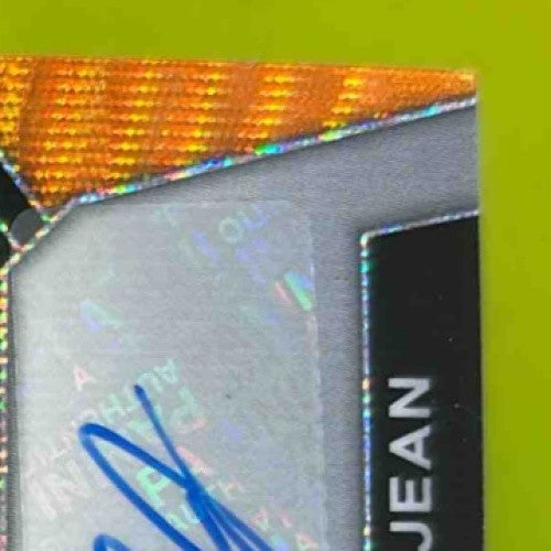 2024 Prizm Collegiate Draft Picks Cooper DeJean Signing Day Auto Orange Wave /25 - Sports Cards