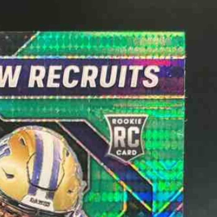 2024 Prizm Collegiate Draft Rome Odunze New Recruits Green Pulsar /25 RC Huskies - Sports Cards